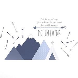 Levtex Baby Trail Mix Vinyl Wall Decal in Navy